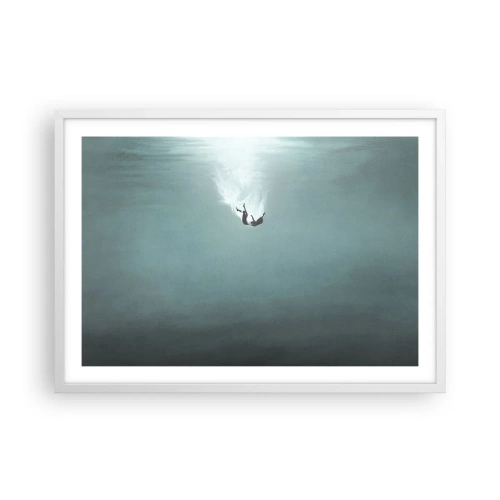 Affisch i vit ram - I havets famn - 70x50 cm
