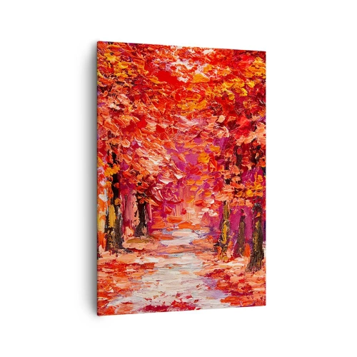 Canvastavla - Bild på duk - Höstimpresion - 70x100 cm