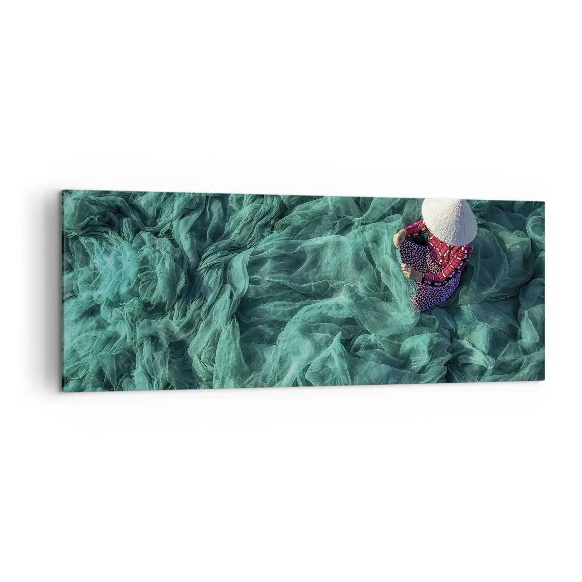 Canvastavla - Bild på duk - I nätens hav - 140x50 cm