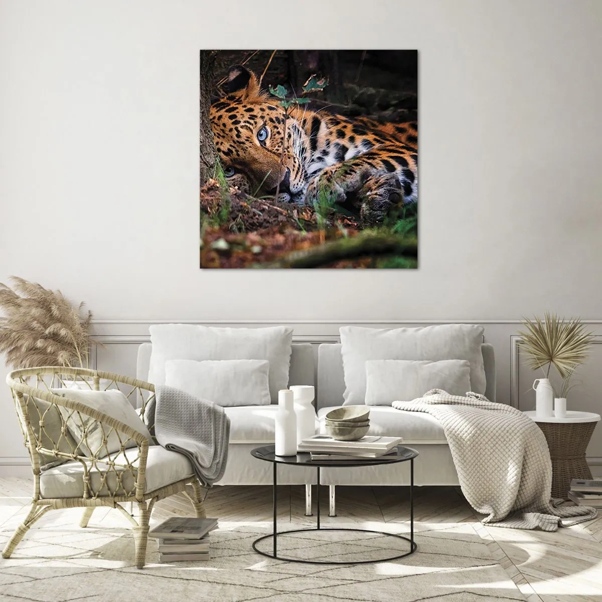 Glastavla - Bild på glas - Tro mig - 60x60 cm