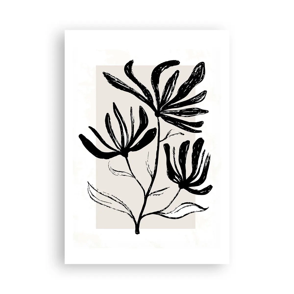 Affisch - Skiss för ett herbarium - 70x100 cm