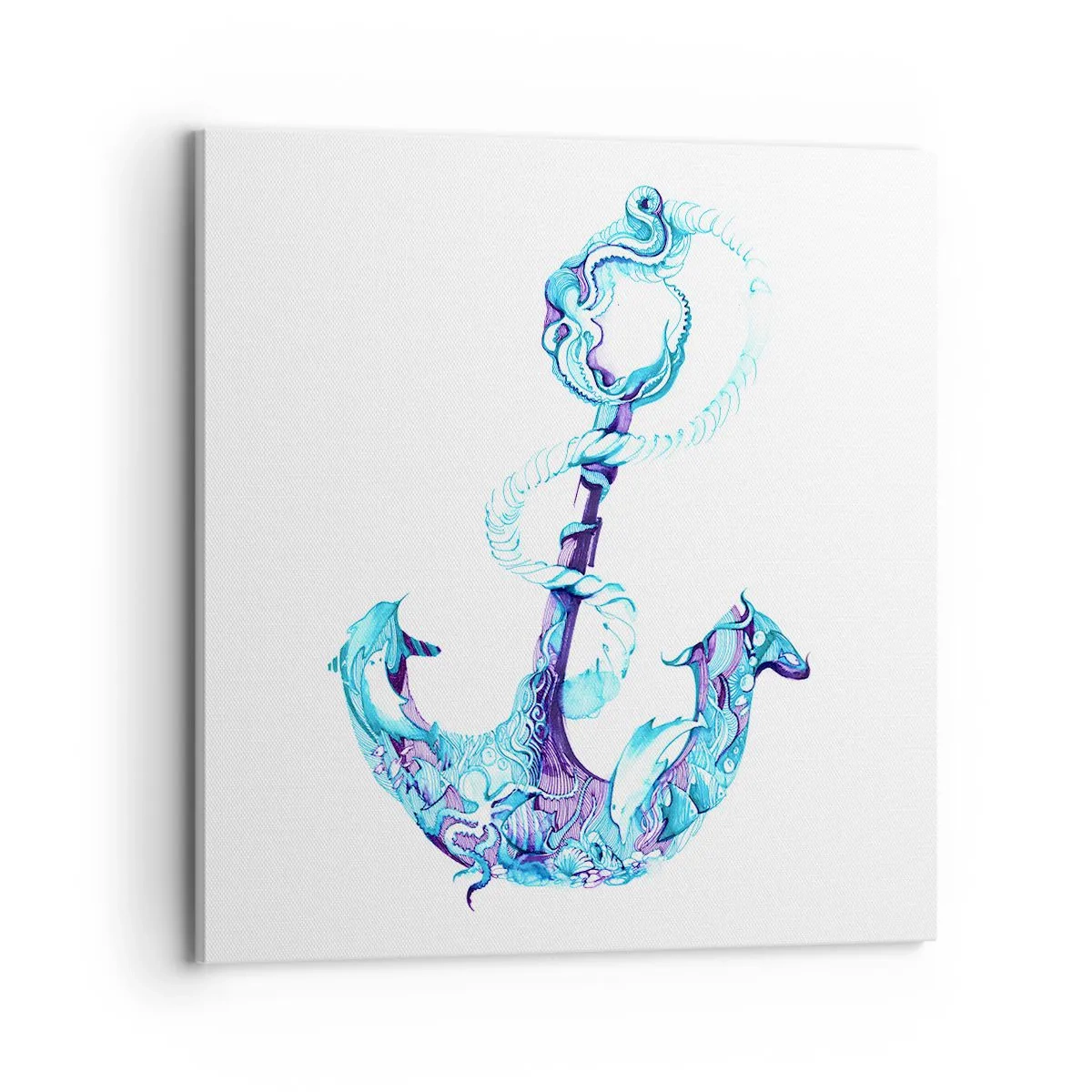 Canvastavla - Bild på duk - Håller havets hemligheter - 70x70 cm