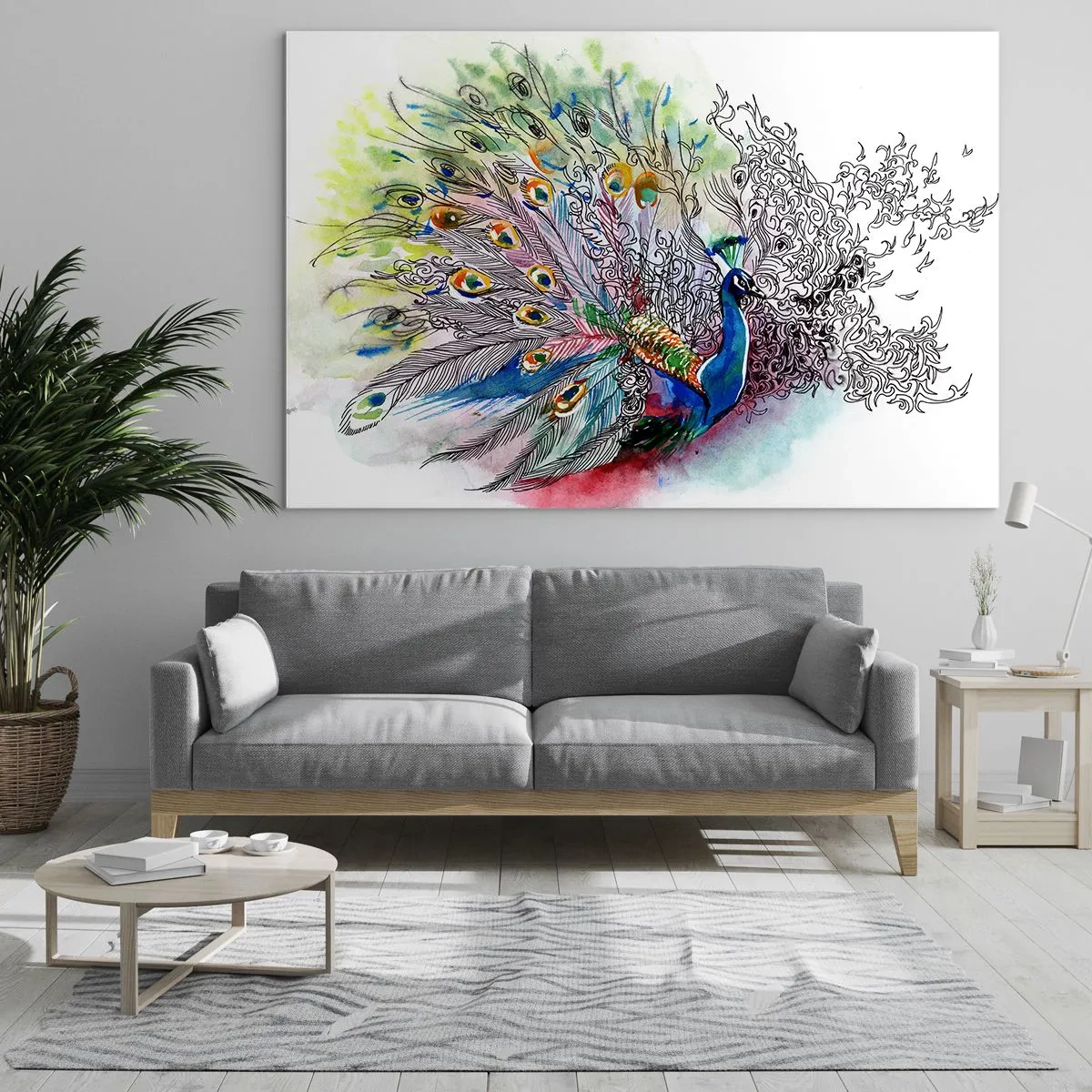 Glastavla - Bild på glas - Med stolthet mot det gråa - 100x70 cm