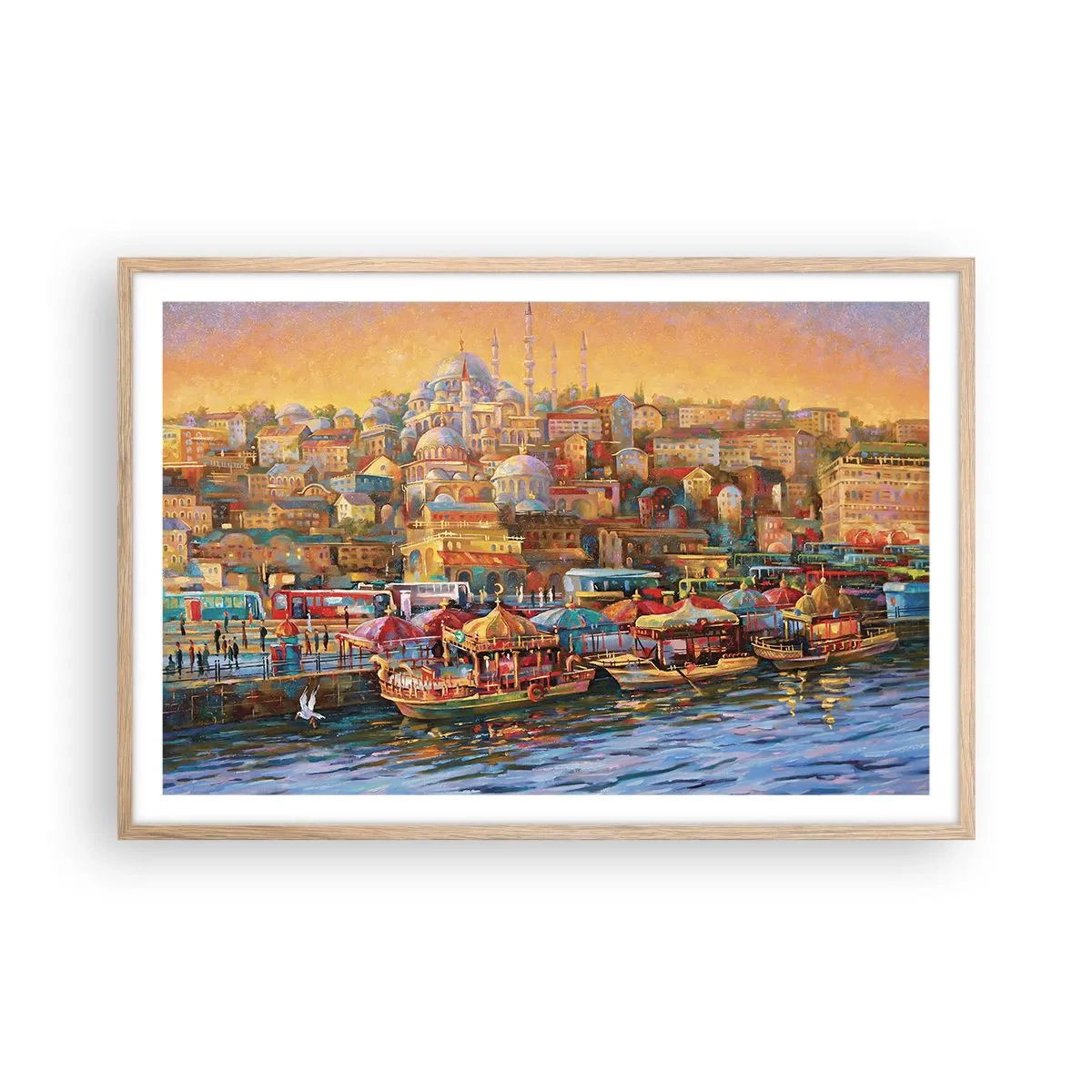 Affisch i ram av ljusek - Istanbul-berättelse - 91x61 cm