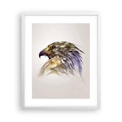 Affisch i vit ram - En kämpes porträtt - 40x50 cm