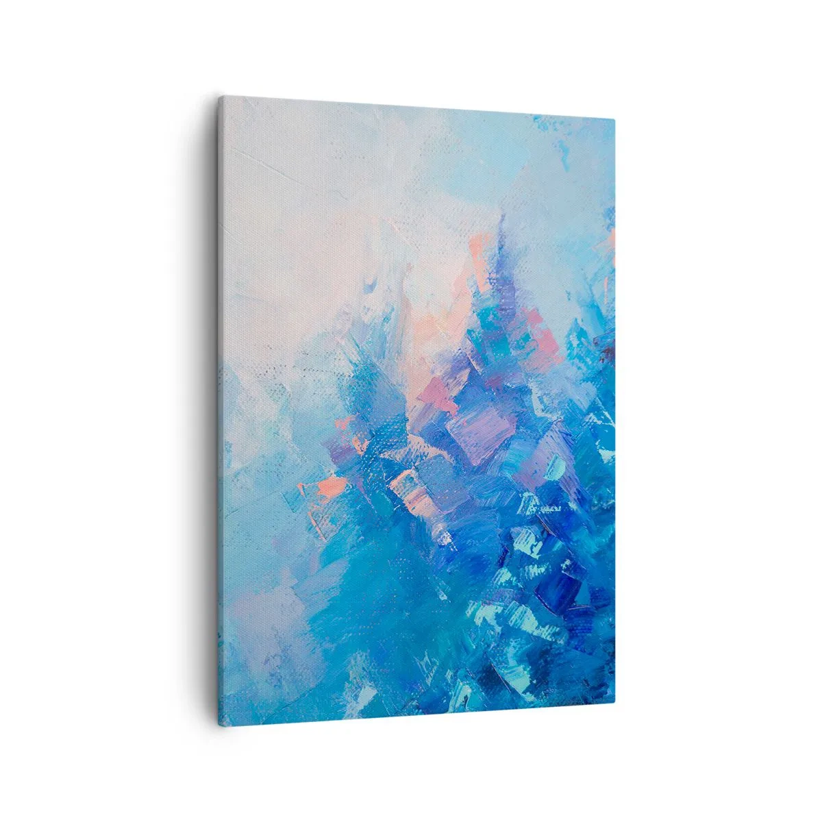 Canvastavla - Bild på duk - Vinterabstraktion - 50x70 cm