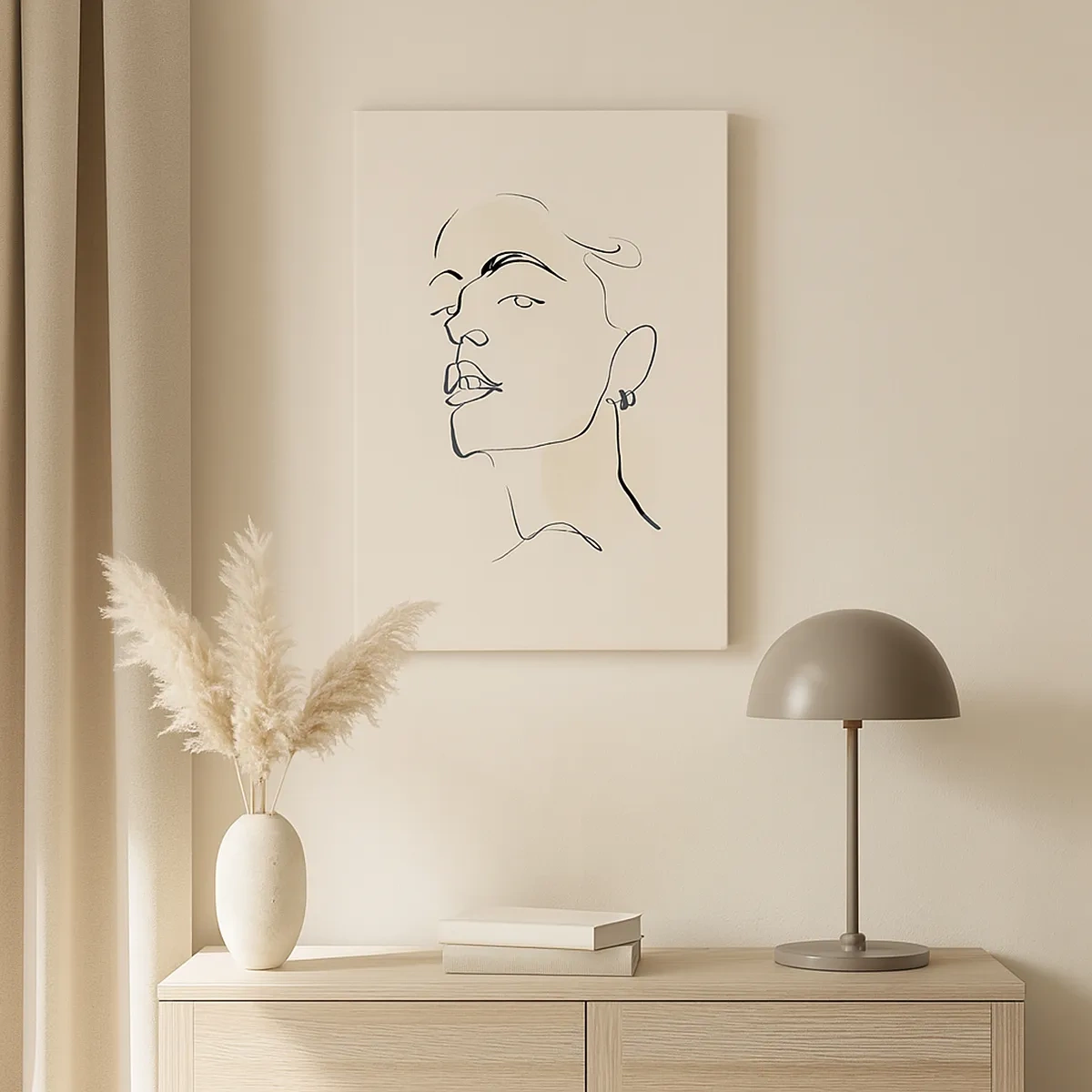 Canvastavla - Bild på duk - Stolt blick - 50x70 cm