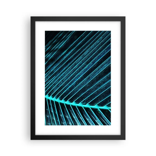 Affisch i svart ram - Grön textur - 30x40 cm