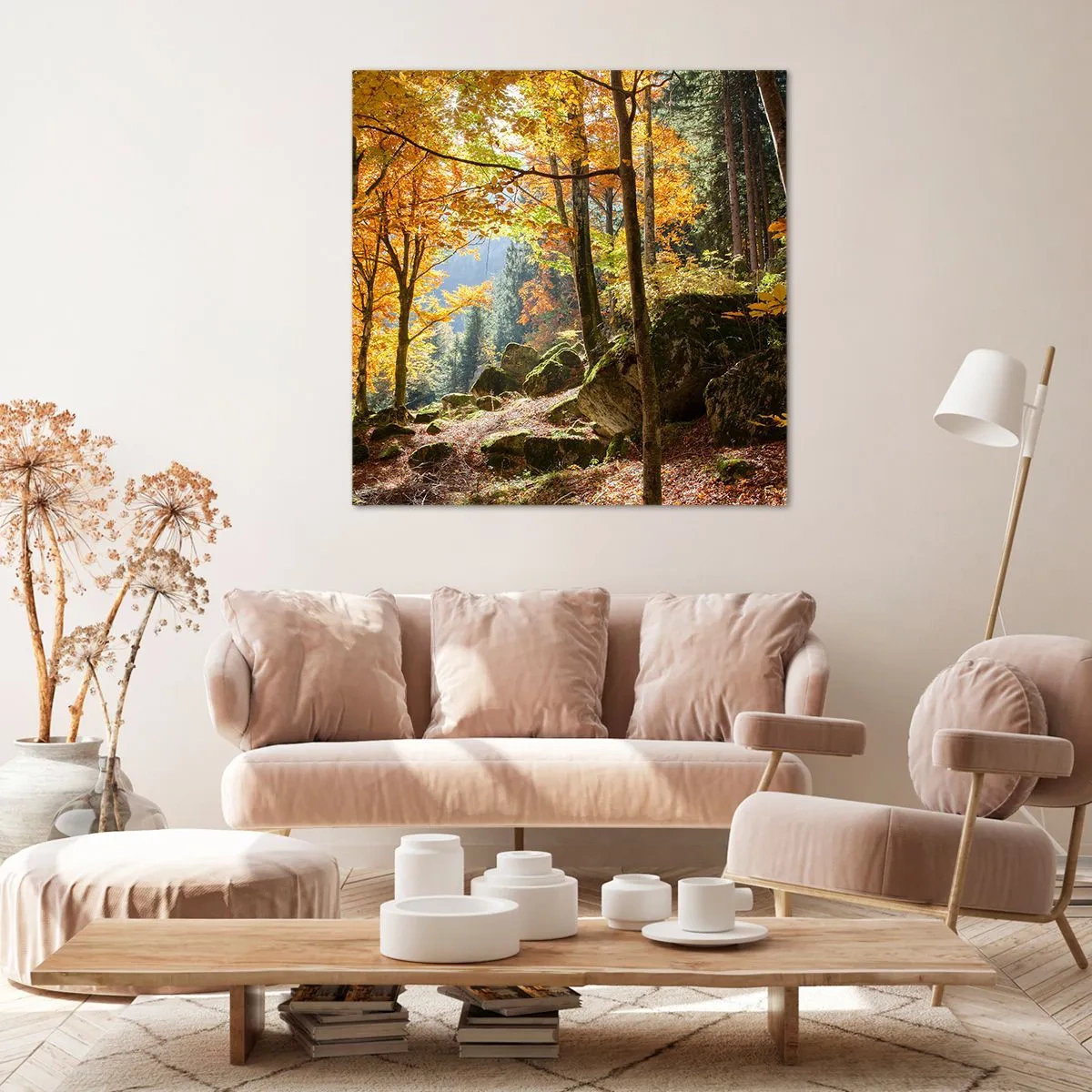 Canvastavla - Bild på duk - Dags att vila - 40x40 cm