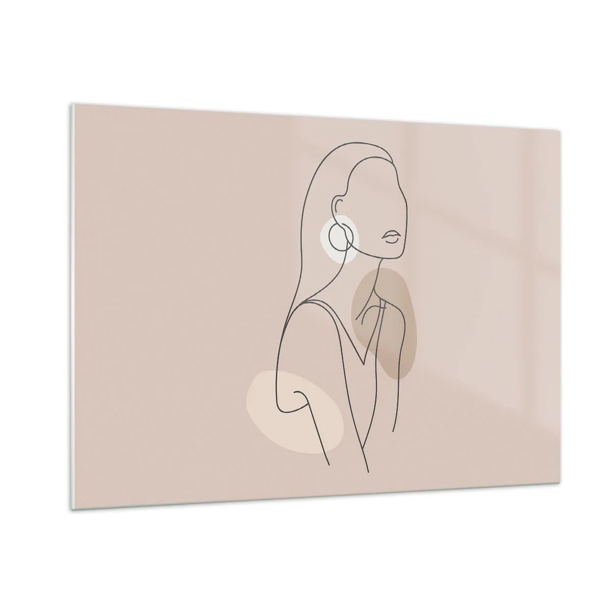 Glastavla - Bild på glas - Flickaktighetens ikon - 100x70 cm