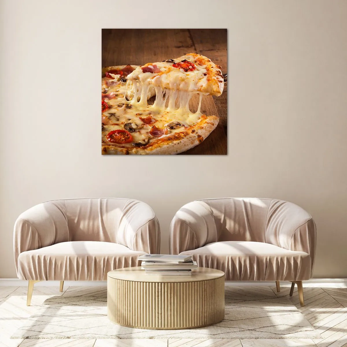 Glastavla - Bild på glas - Italienska konstens mästerverk - 40x40 cm