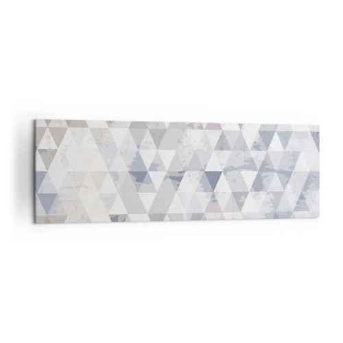Canvastavla - Bild på duk - Trianglar - 160x50 cm
