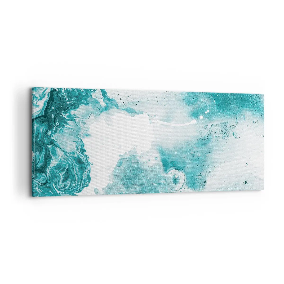 Canvastavla - Bild på duk - Blåa laguner - 100x40 cm