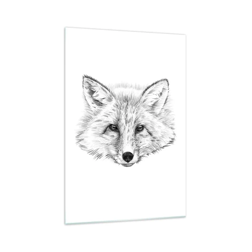 Glastavla - Bild på glas - Kan dessa ögon ljuga? - 70x100 cm