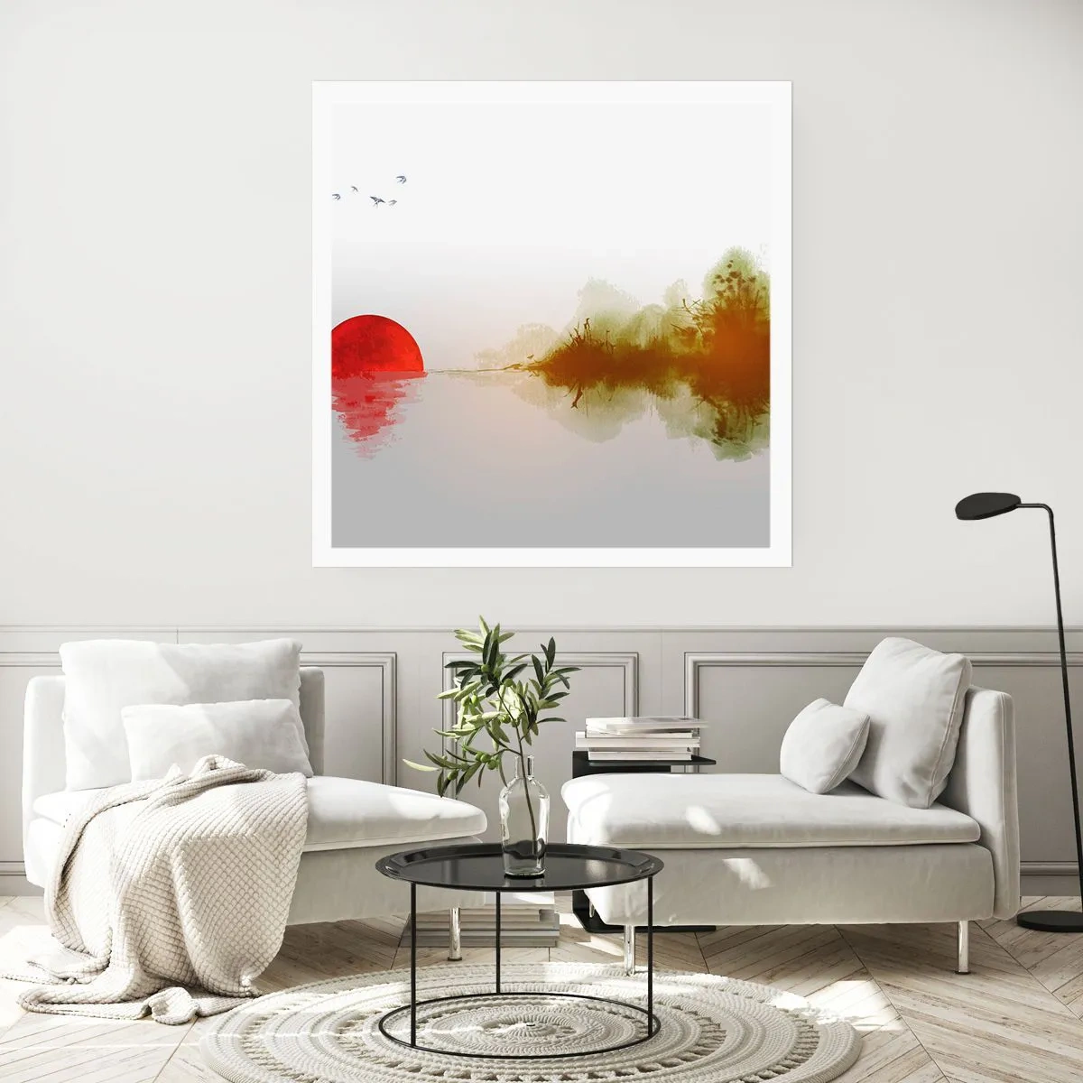 Affisch - Ett löfte om lugn - 60x60 cm