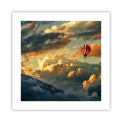 Affisch - Jag flyger för jag vill - 40x40 cm