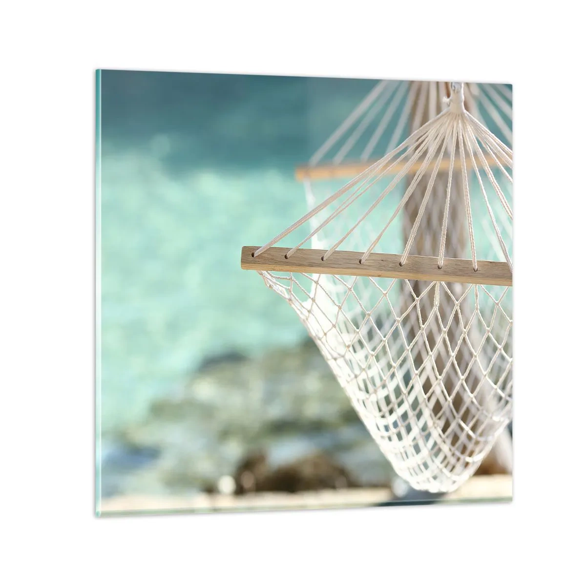 Glastavla - Bild på glas - Avkopplingstid - 50x50 cm