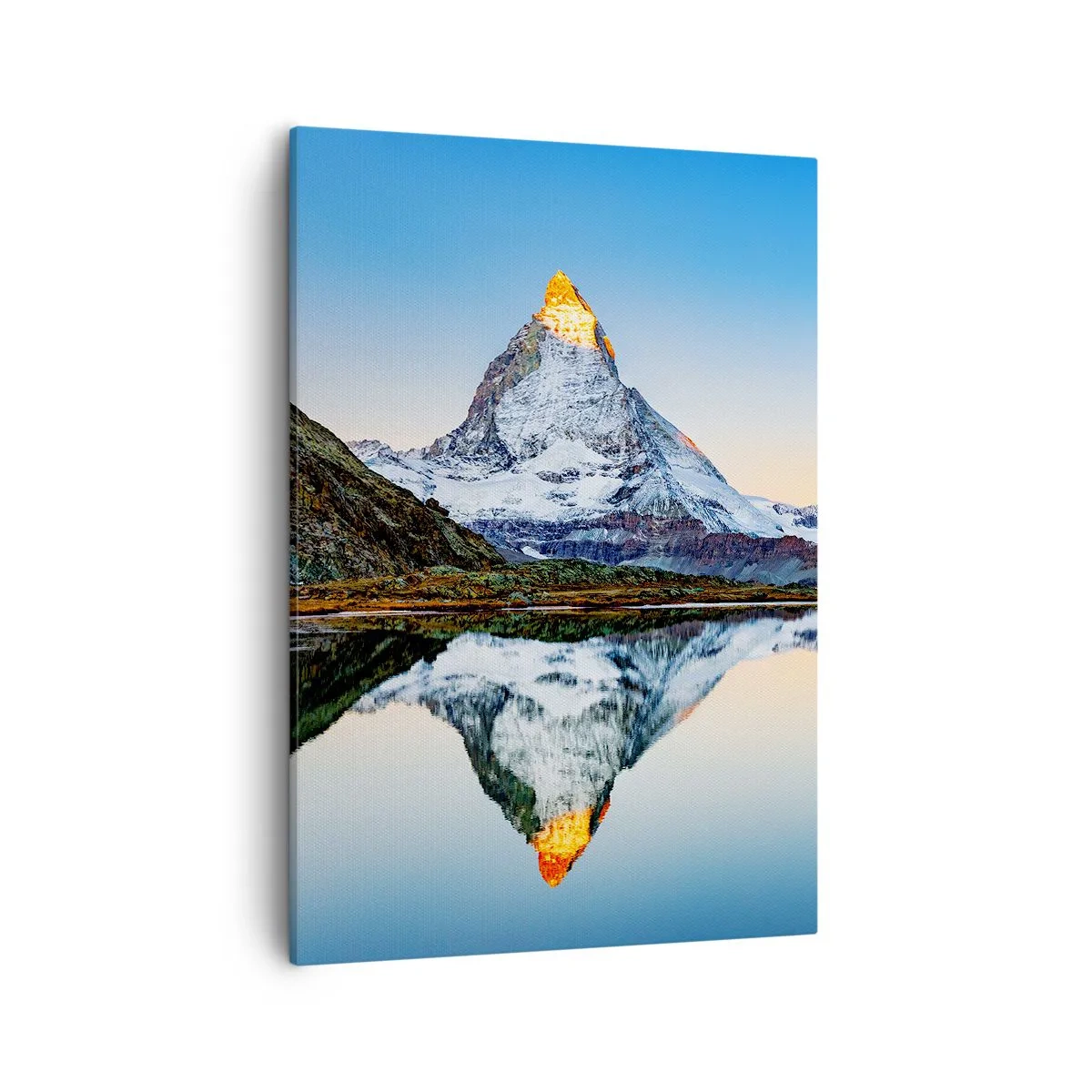 Canvastavla - Bild på duk - Två världar - 50x70 cm