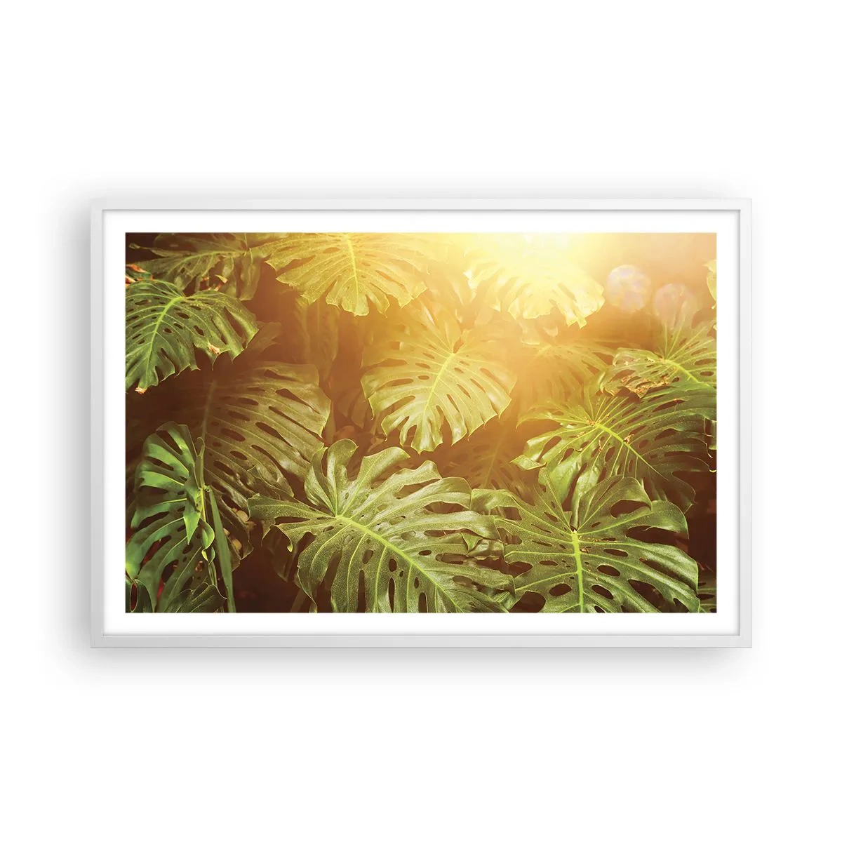 Affisch i vit ram - Beträda grönskan... - 91x61 cm