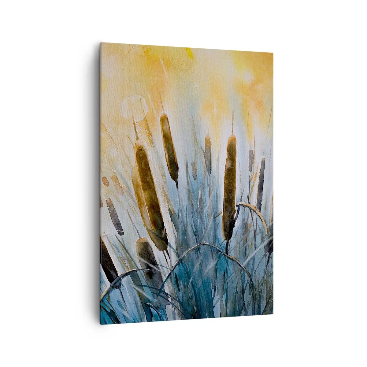 Canvastavla - Bild på duk - Vattnets kyla, solens hetta - 70x100 cm