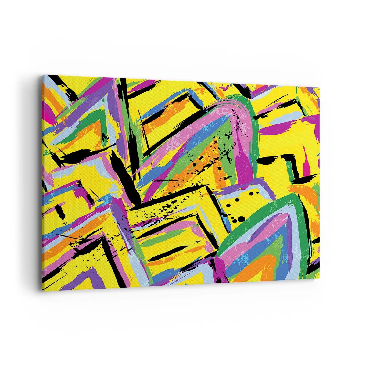 Canvastavla - Bild på duk - Skriker av glädje - 100x70 cm