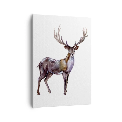 Canvastavla - Bild på duk - Norra urskogens kung - 50x70 cm