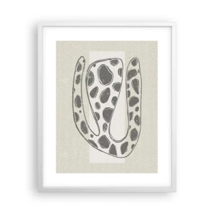 Affisch i vit ram - En bisarr varelse - 40x50 cm