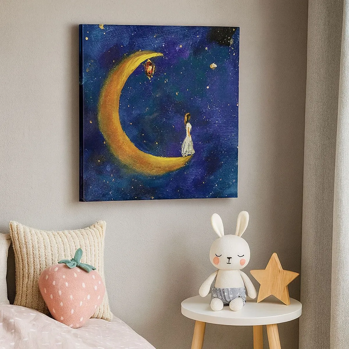 Canvastavla - Bild på duk - Världens skrik - 30x30 cm