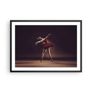 Affisch i svart ram - Prima ballerina - 70x50 cm
