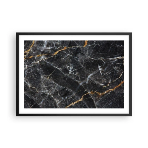 Affisch i svart ram - Stenens interna liv - 70x50 cm