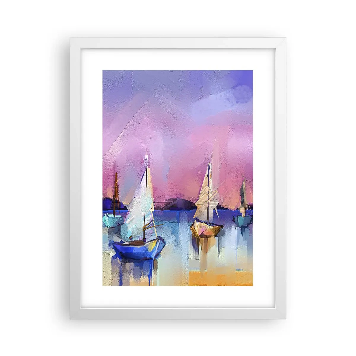 Affisch i vit ram - Riktning: öppet vatten - 30x40 cm