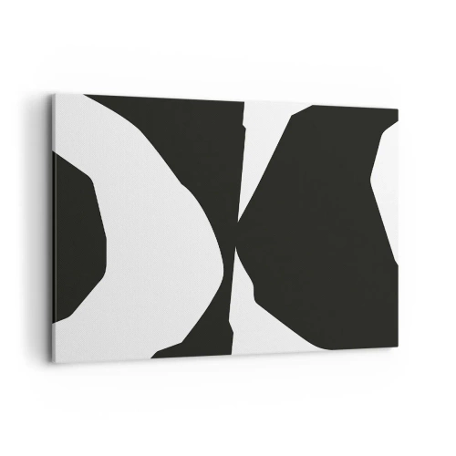 Canvastavla - Bild på duk - Positiv-negativ - 100x70 cm