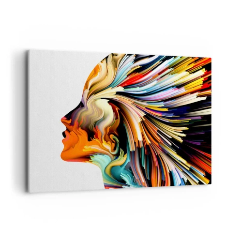 Canvastavla - Bild på duk - Fantasin exploderar - 120x80 cm