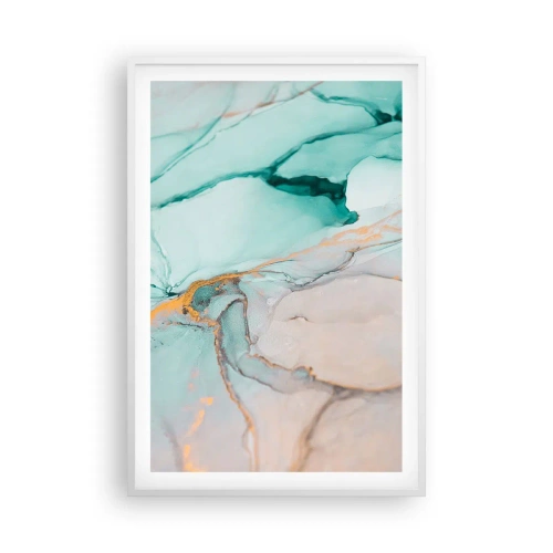 Affisch i vit ram - Formernas och färgernas dans - 61x91 cm