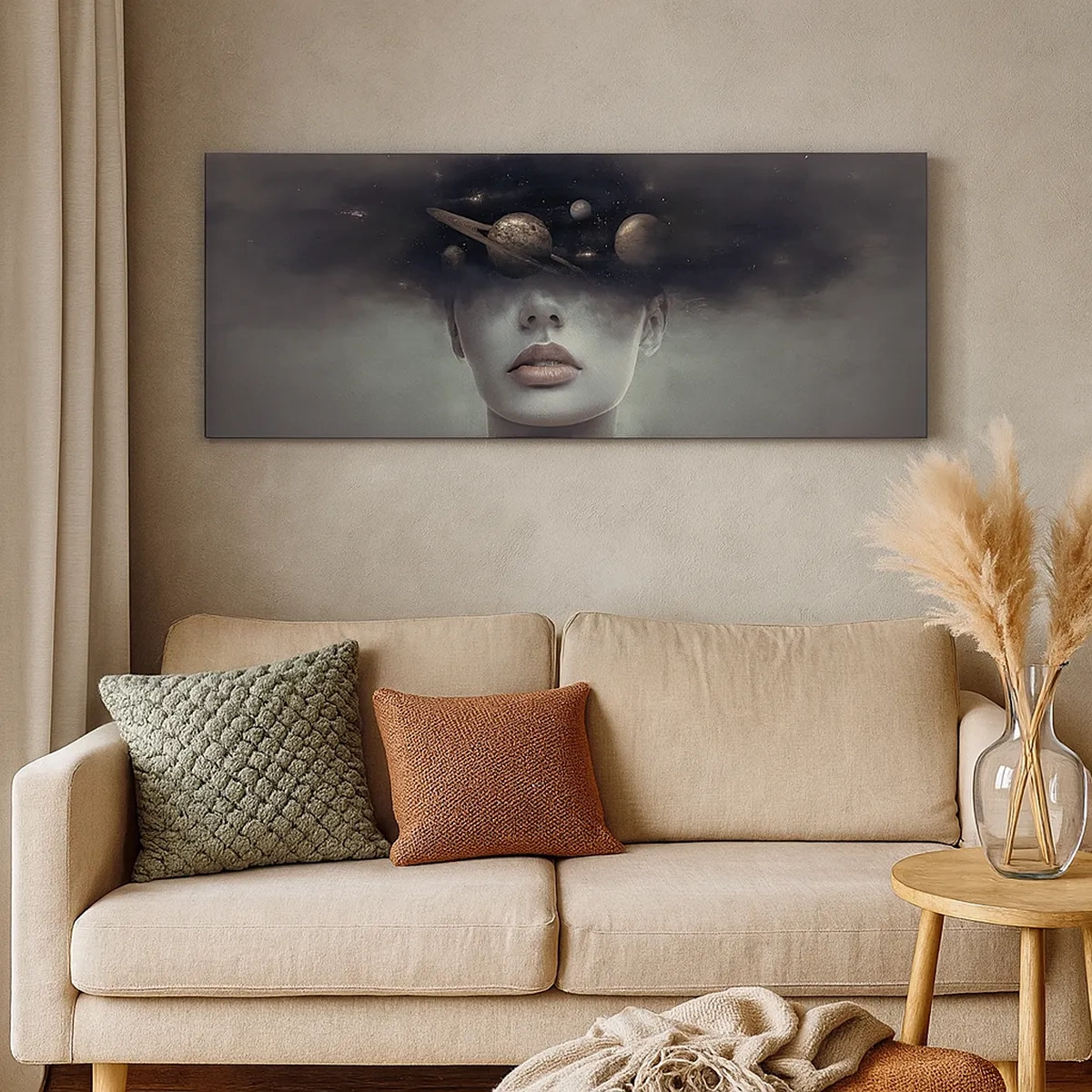 Canvastavla - Bild på duk - Och planeterna blir galna... - 30x30 cm