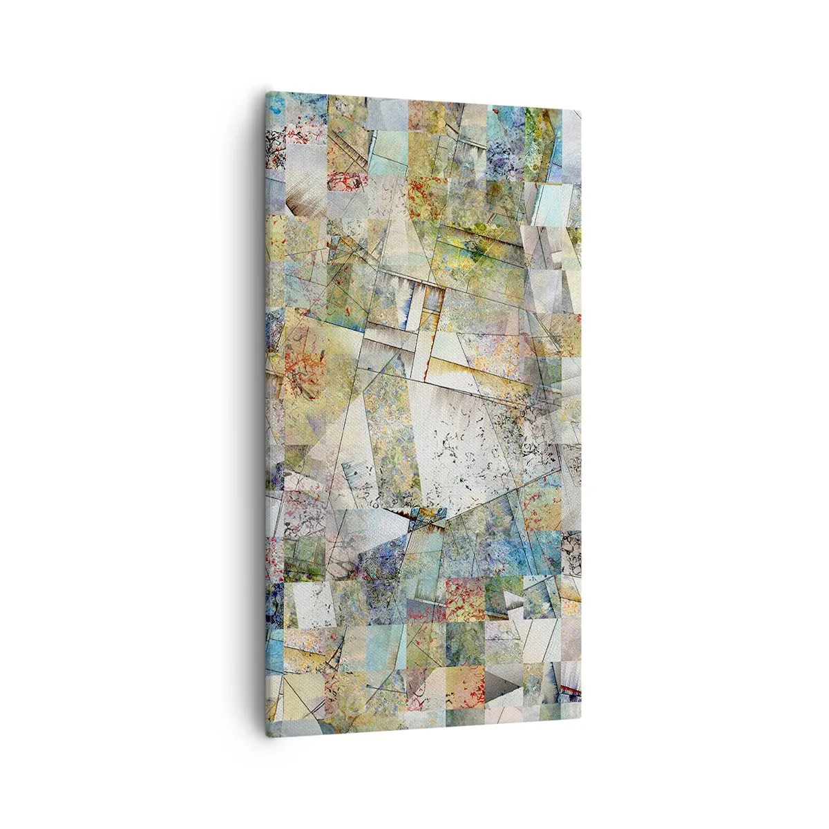 Canvastavla - Bild på duk - Geometrisk omblandning - 55x100 cm