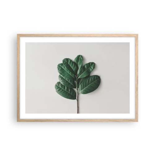 Affisch i ram av ljusek - Själva naturens bild - 70x50 cm