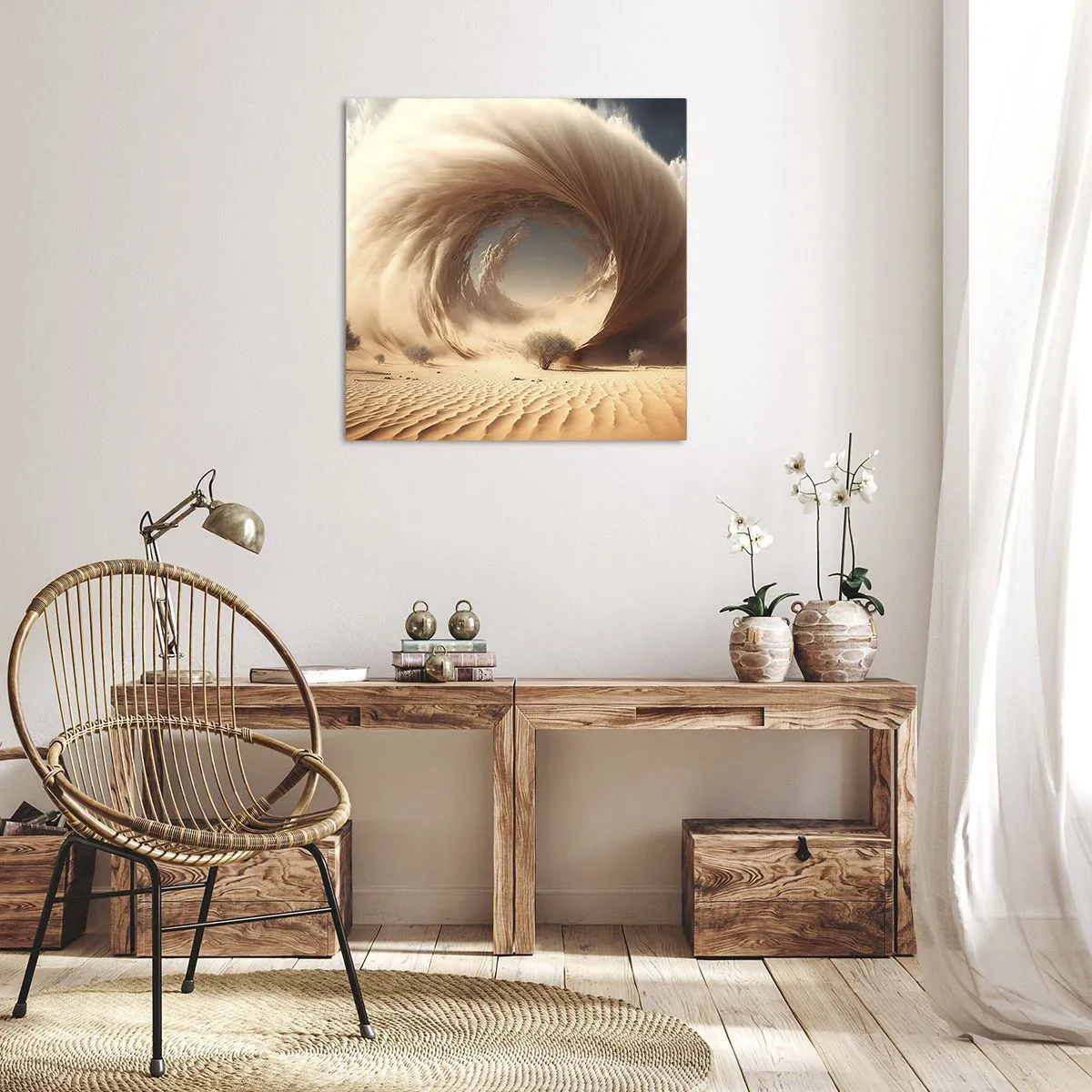 Canvastavla - Bild på duk - Öppen portal - 50x50 cm