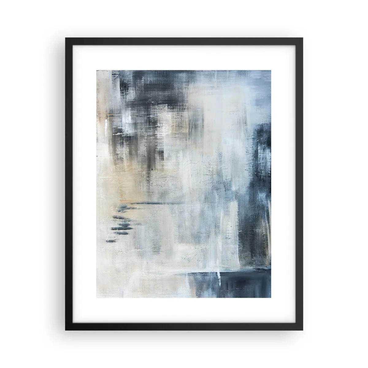 Affisch i svart ram - Bakom en blå slöja - 40x50 cm