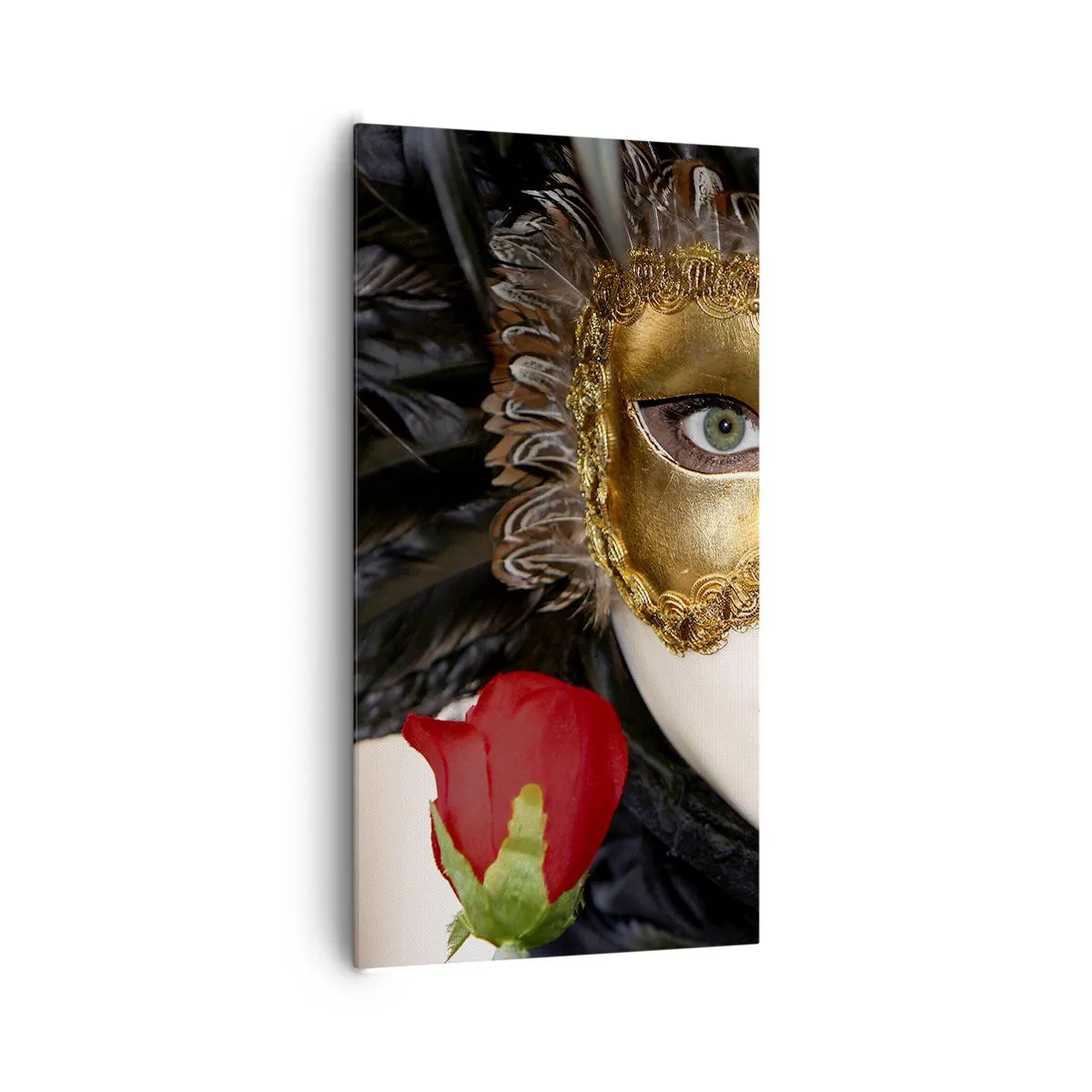 Canvastavla - Bild på duk - För livet är en stor fest - 65x120 cm