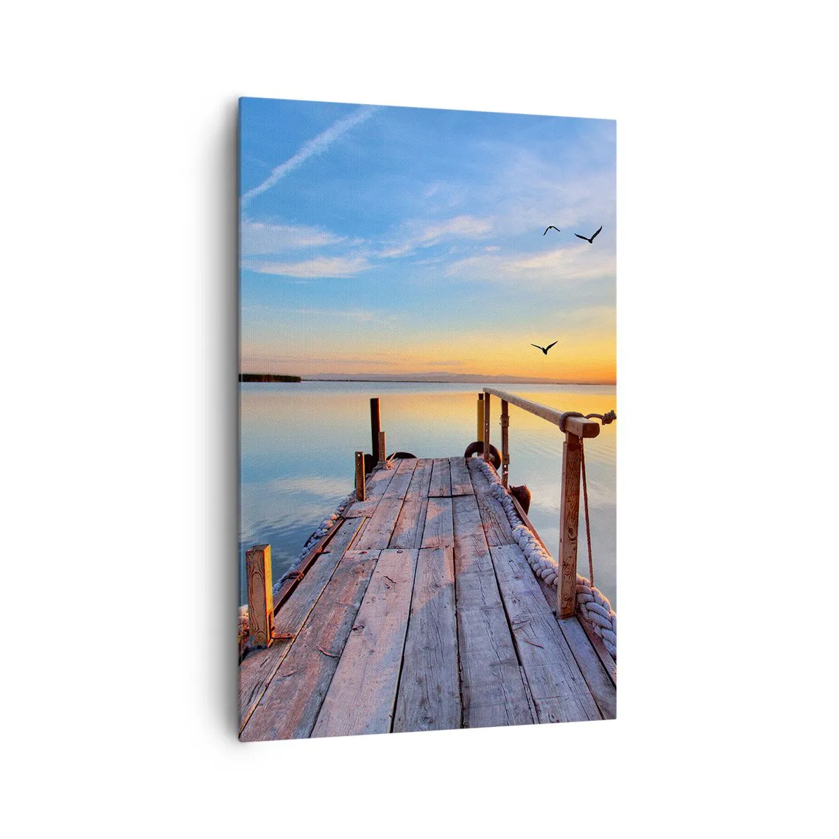 Canvastavla - Bild på duk - Gå mot solen - 80x120 cm