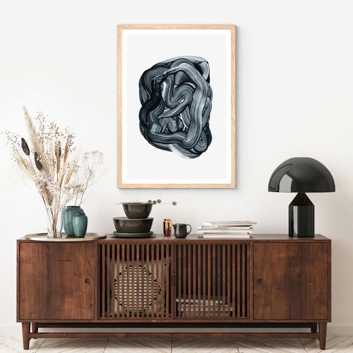 Affisch i ram av ljusek - Det är inte så enkelt - 50x70 cm