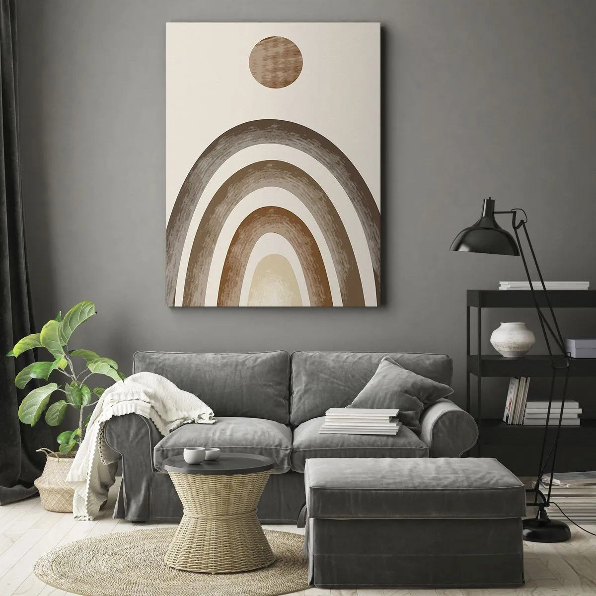 Canvastavla - Bild på duk - I den avlägsna galaxen - 50x70 cm