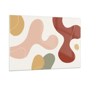 Glastavla - Bild på glas - Ornamental zig-zack? - 120x80 cm