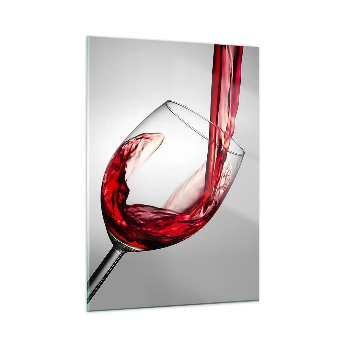 Glastavla - Bild på glas - Färg - rörelse - ljud - 50x70 cm