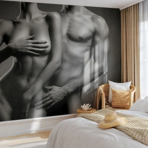 Fototapet Standard Eco - Adam och Eva - Kvinna, Man, Kropp - 300x210 cm
