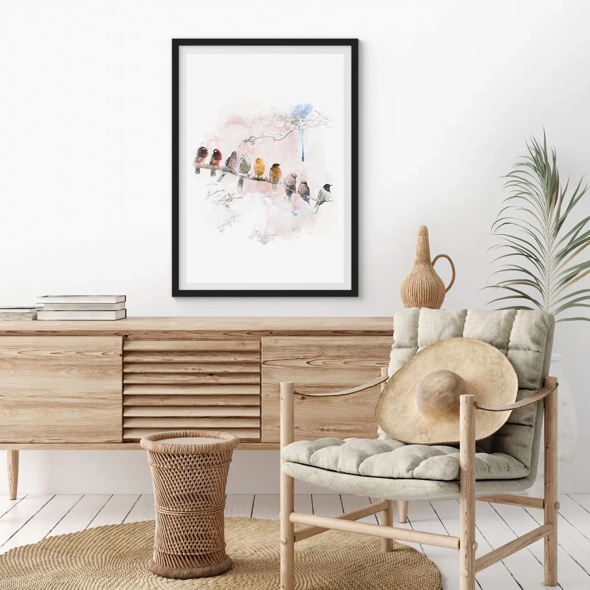 Affisch i svart ram - Bevingat möte - 61x91 cm