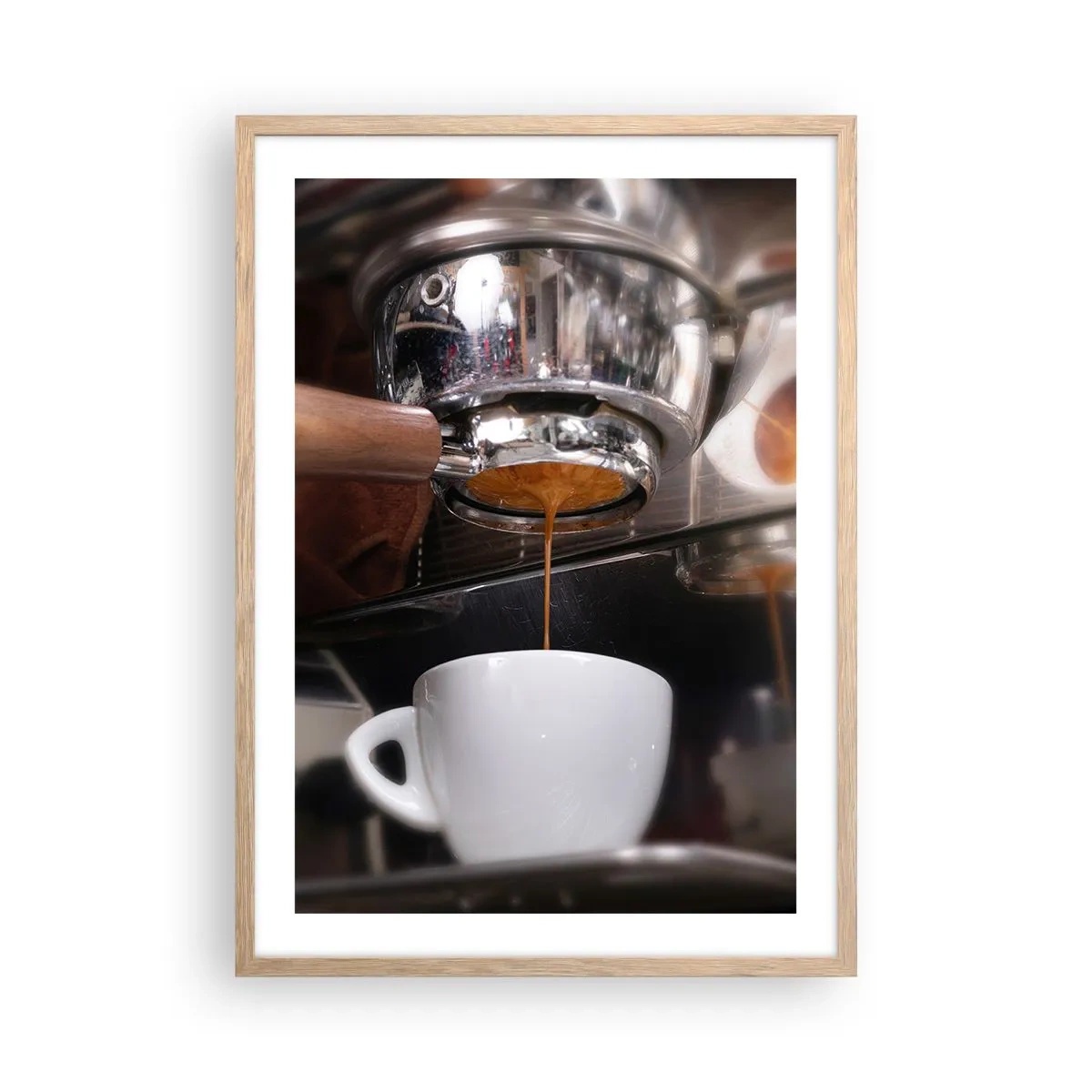 Affisch i ram av ljusek - En bra stund på dagen - 50x70 cm