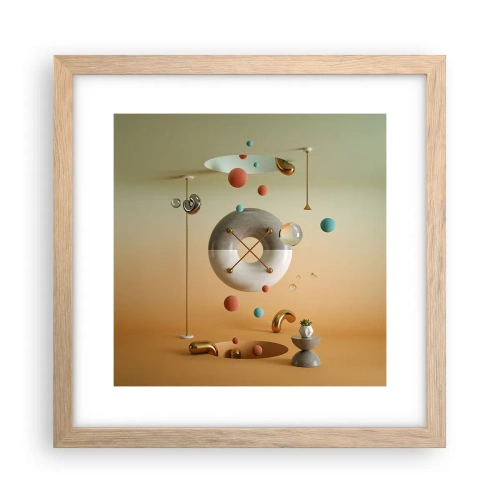 Affisch i ram av ljusek - Vad som helst kan hända - 30x30 cm