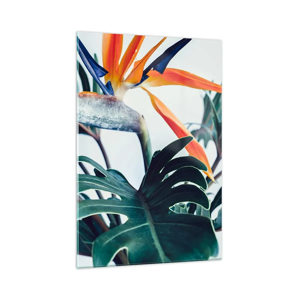 Glastavla - Bild på glas - Fågelbuske - 70x100 cm